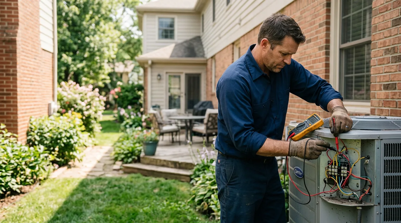 HVAC technician working near Anacortes, WA